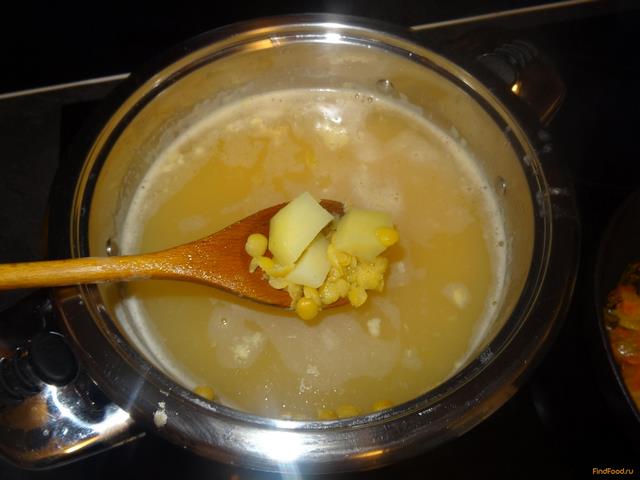 Гороховый суп с куриным филе рецепт с фото 7-го шага 