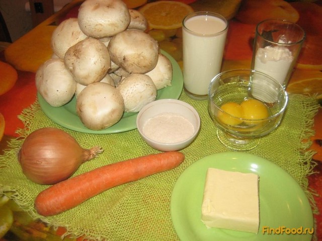 Суп-пюре грибной рецепт с фото 1-го шага 