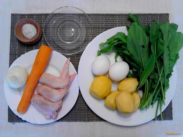 Суп со щавелем и яичной лапшой рецепт с фото 1-го шага 