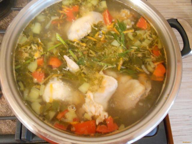 Летний овощной суп с курицей рецепт с фото 9-го шага 