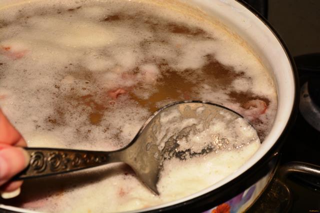 Чешский чесночный суп Чеснечка рецепт с фото 5-го шага 