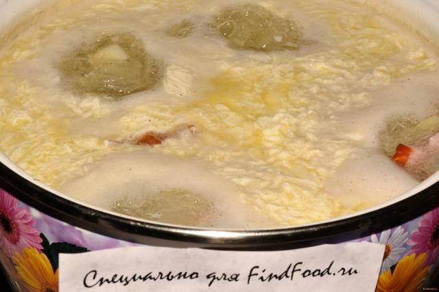 Чешский чесночный суп Чеснечка рецепт с фото 10-го шага 