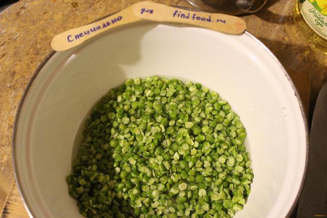 Суп-пюре с сушеным зеленым горохом рецепт с фото 1-го шага 