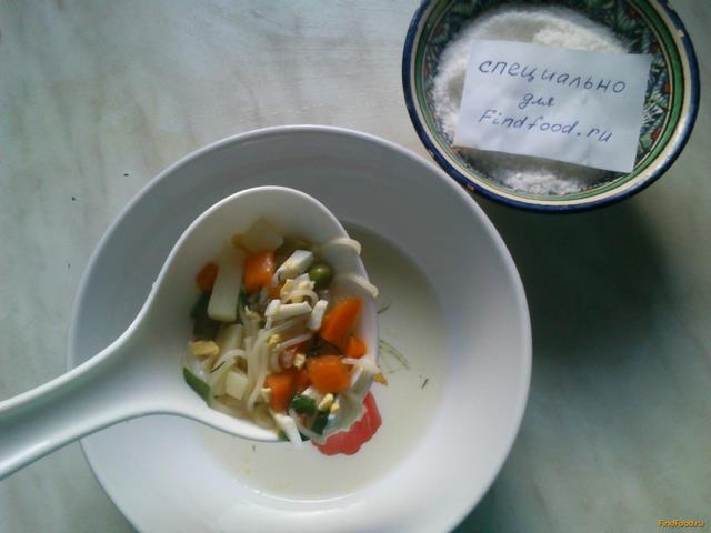 Овощной суп с вермишелью и яйцом рецепт с фото 8-го шага 