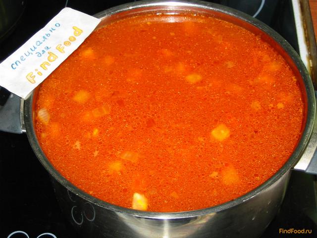 Фасолевый суп с помидорами и перцем рецепт с фото 9-го шага 