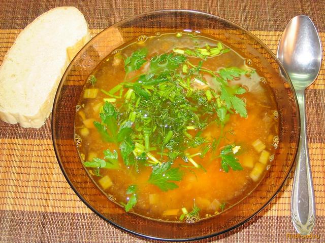 Рыбный суп из консервированной горбуши рецепт с фото 9-го шага 