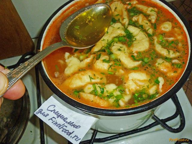 Томатный суп с клецками рецепт с фото 16-го шага 