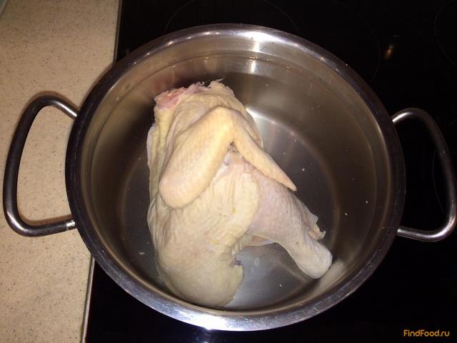 Суп из курицы с домашней лапшой рецепт с фото 2-го шага 