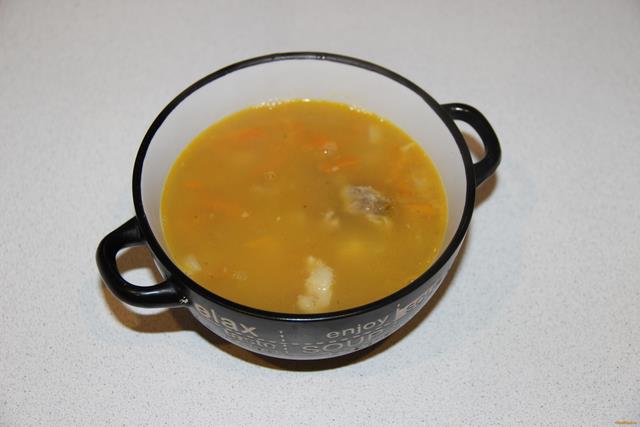 Гороховый суп на косточке рецепт с фото 10-го шага 