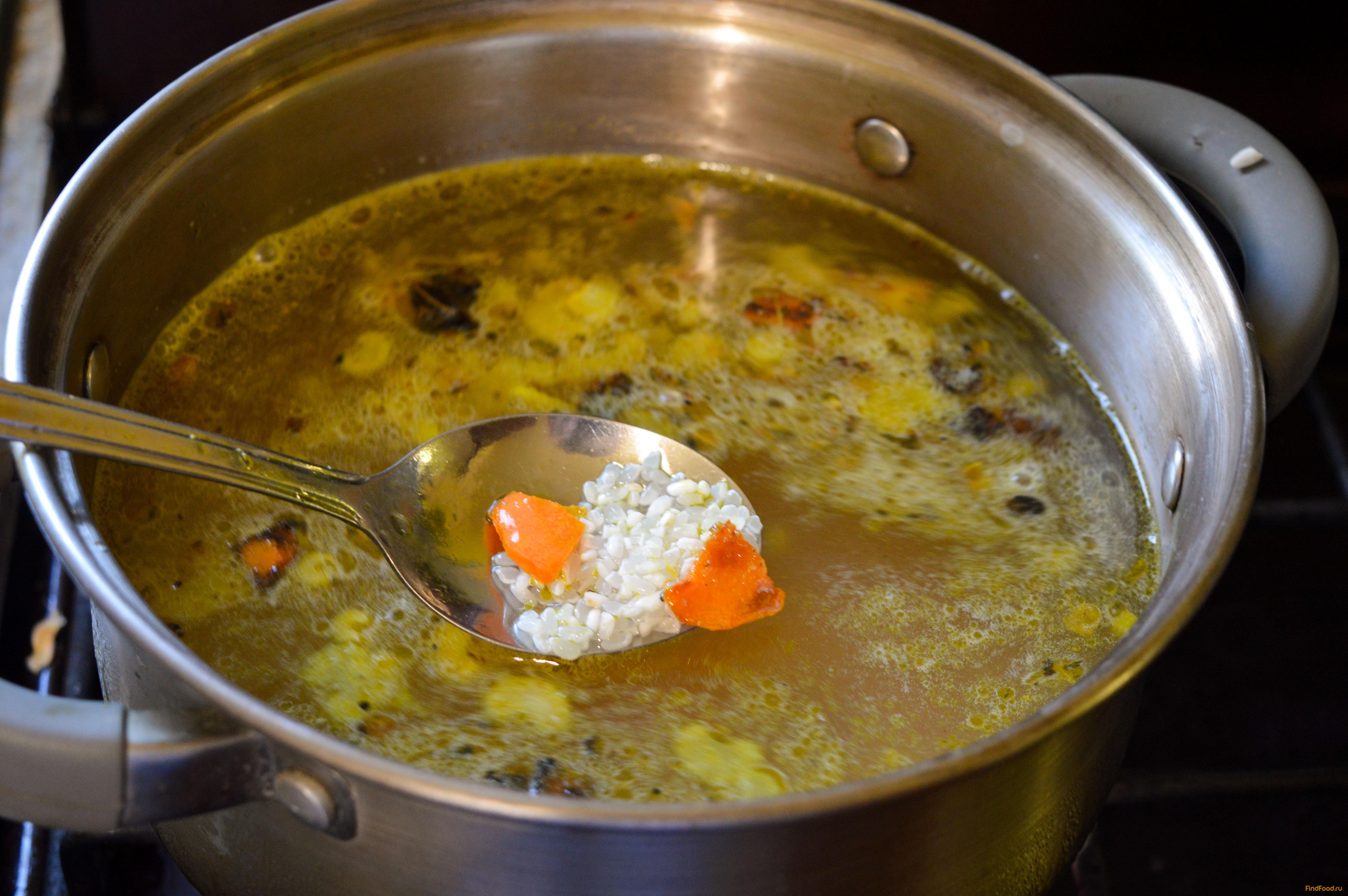 Сливочный рисовый суп рецепт с фото 6-го шага 