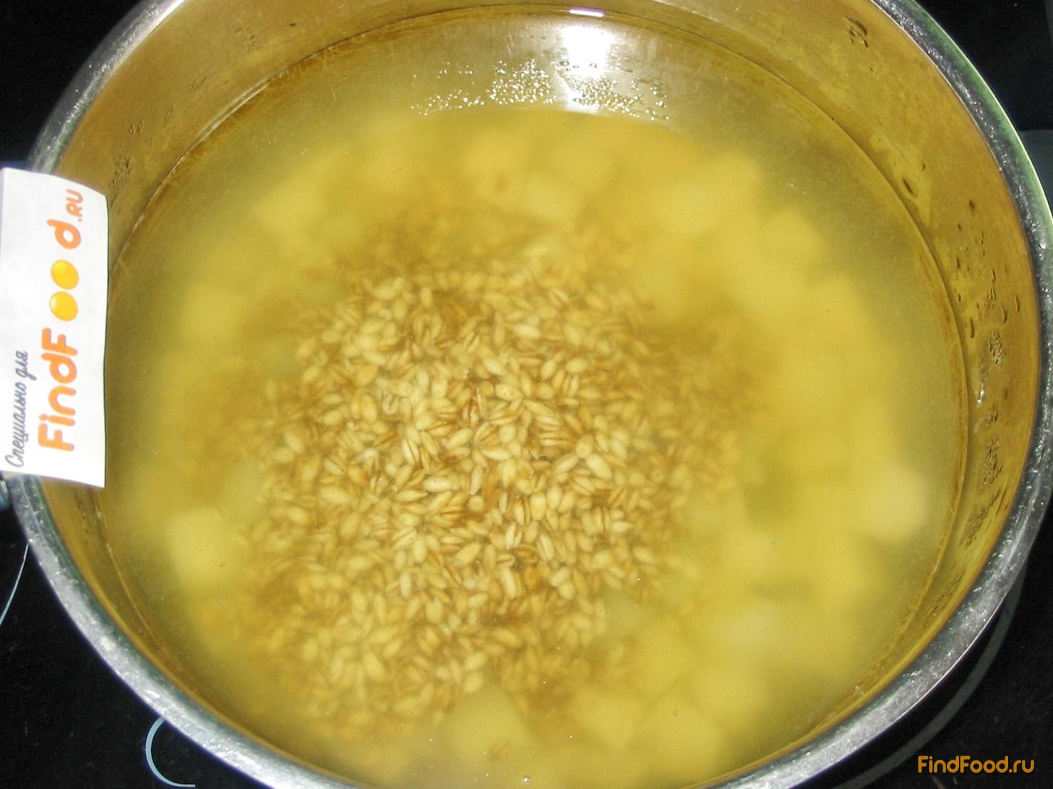 Рыбный суп с перловой крупой рецепт с фото 7-го шага 