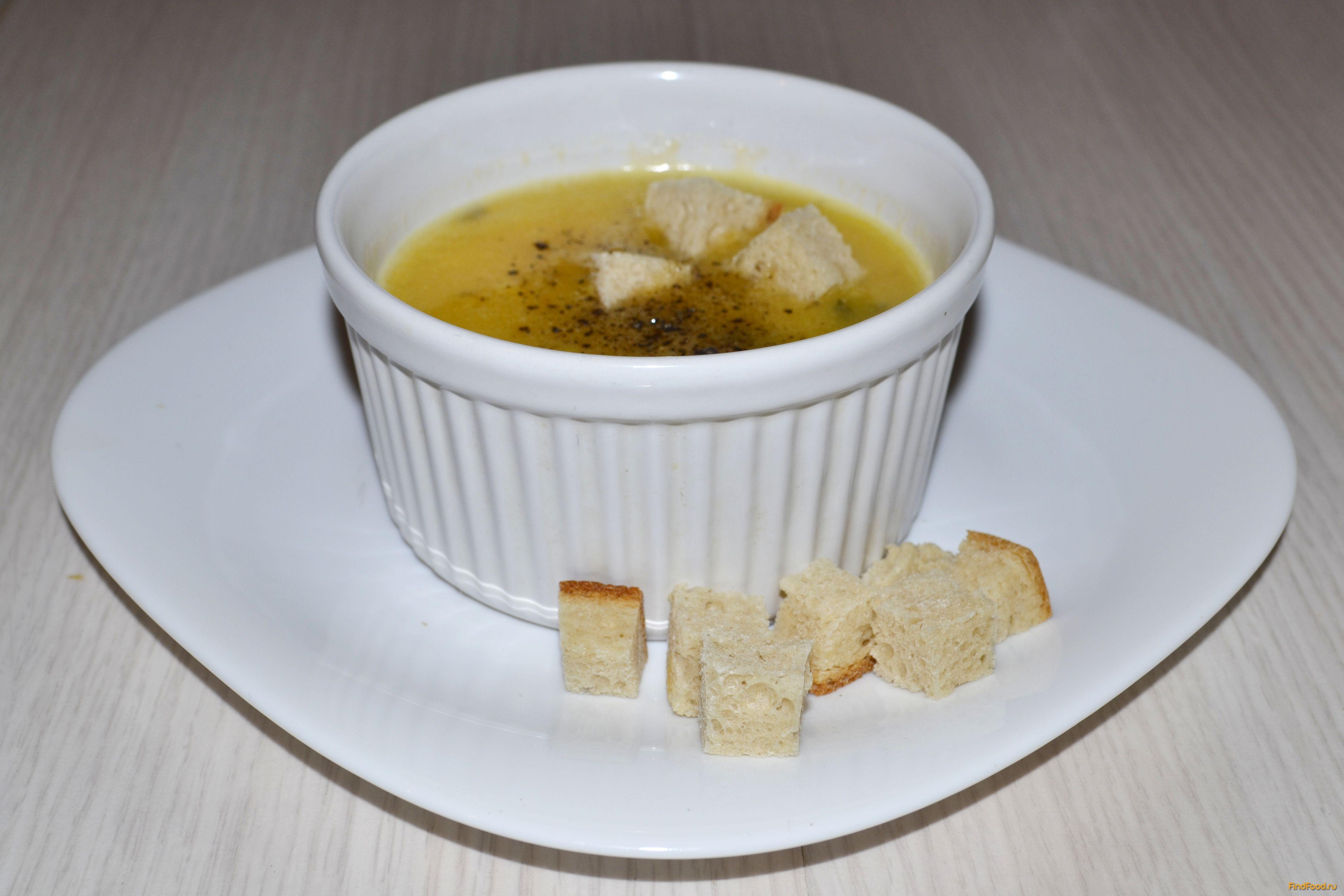 Суп-пюре на курином бульоне с тыквой и чечевицей рецепт с фото 10-го шага 