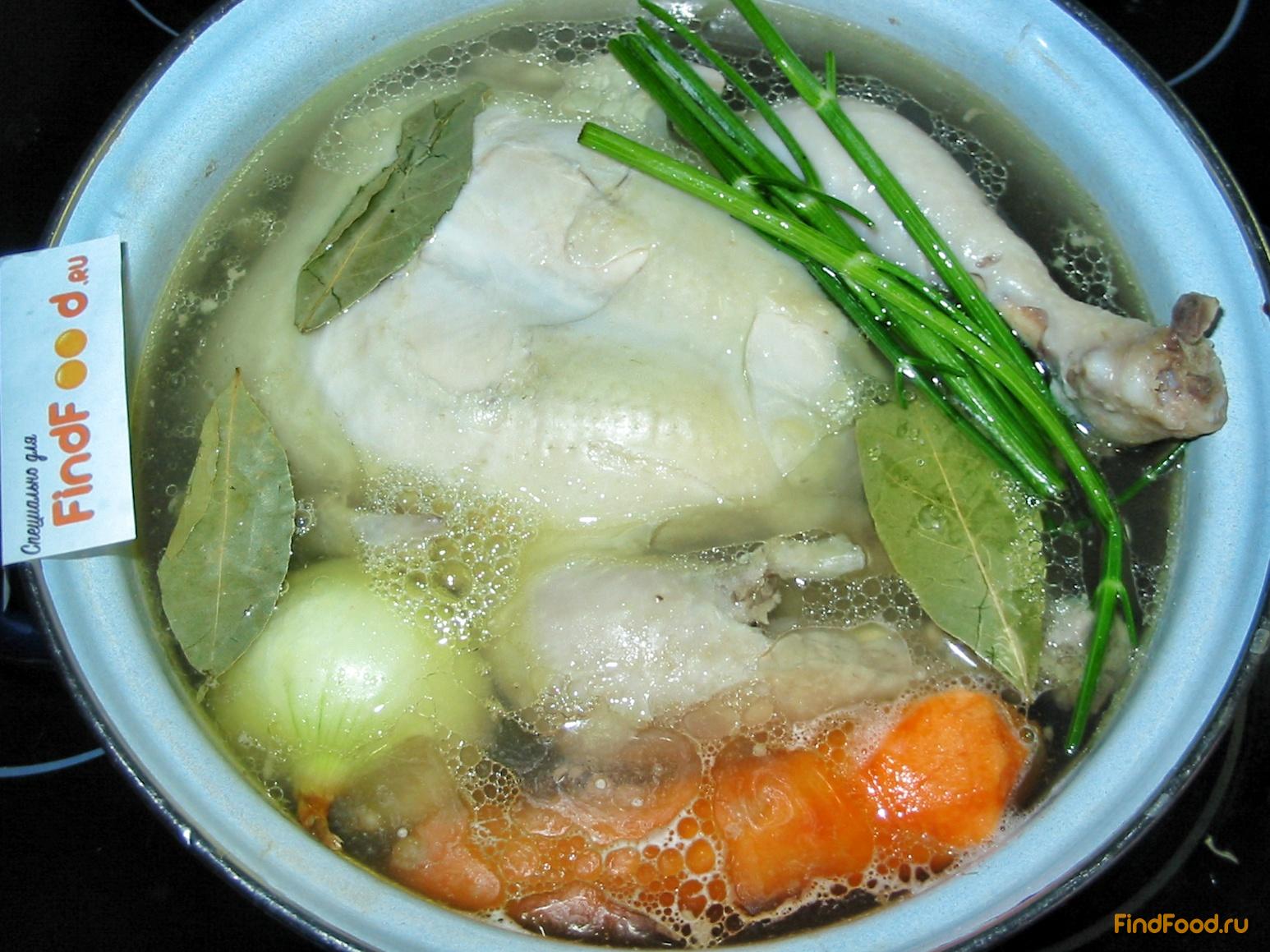 Картофельный суп на курином бульоне рецепт с фото 1-го шага 