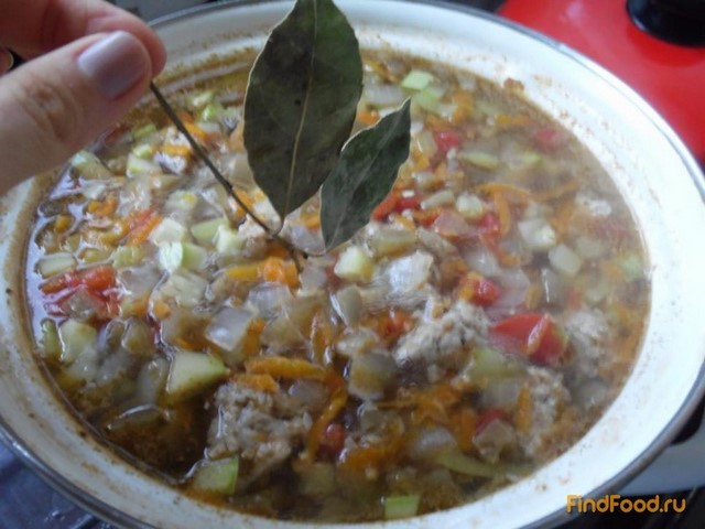 Овощной суп с фрикадельками рецепт с фото 7-го шага 