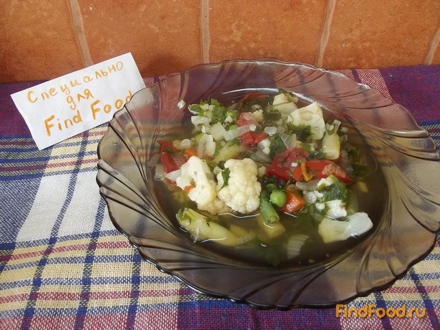 Овощной суп с бобовыми рецепт с фото 8-го шага 