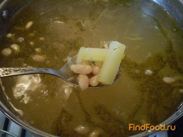 Постный фасолевый суп с укропом рецепт с фото 9-го шага 