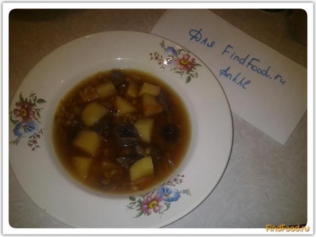 Грибной суп из сушеных грибов рецепт с фото 7-го шага 