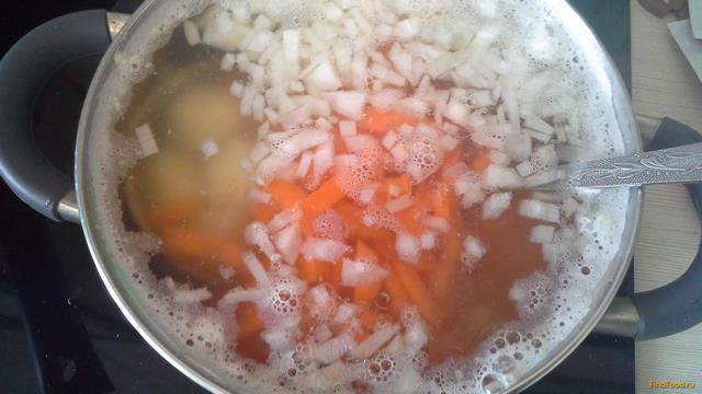 Гороховый суп с куриными шариками рецепт с фото 6-го шага 