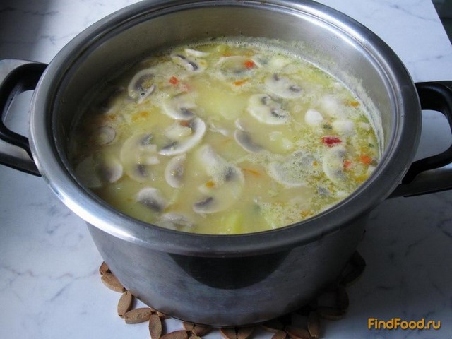 Гороховый суп с грибами и томатом рецепт с фото 7-го шага 
