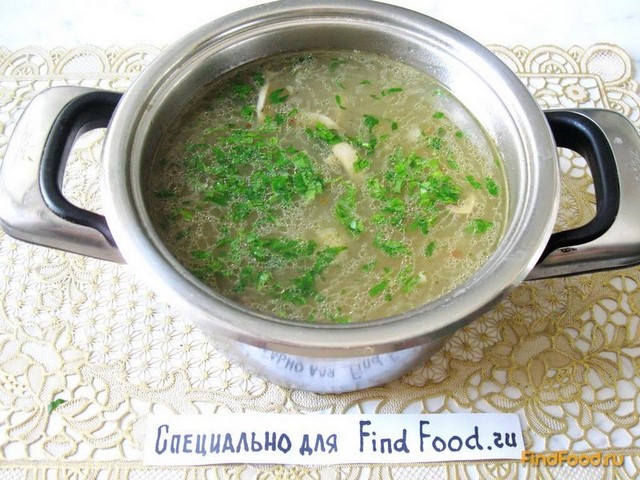 Гречневый суп с грибами рецепт с фото 8-го шага 