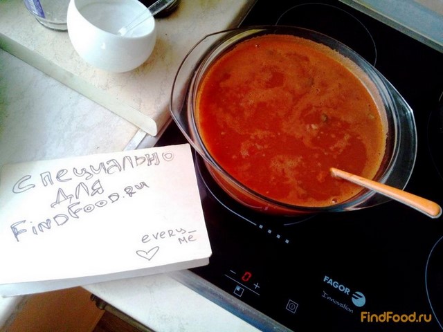 Фасолевый суп с томатами рецепт с фото 9-го шага 
