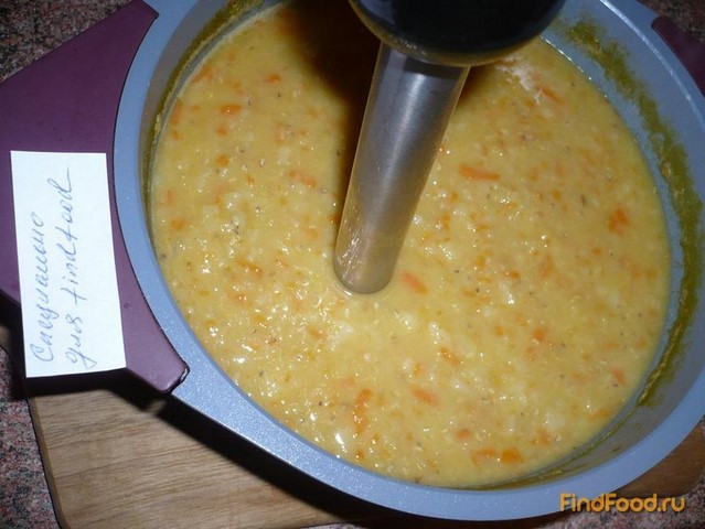 Постный чечевичный крем-суп рецепт с фото 6-го шага 