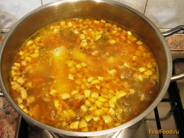 Грибной суп с маслинами рецепт с фото 8-го шага 