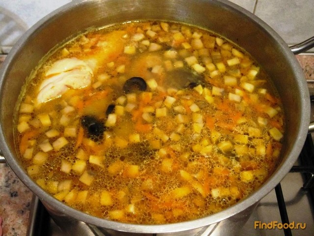 Грибной суп с маслинами рецепт с фото 10-го шага 