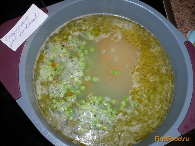 Рисовый суп с зеленым горошком рецепт с фото 5-го шага 