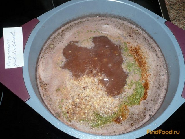 Постный фасолевый суп с грецкими орехами рецепт с фото 5-го шага 