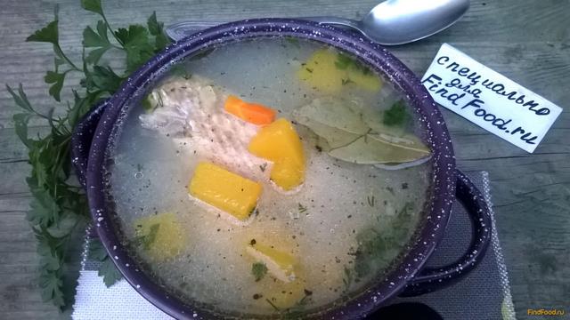 Тыквенно-рисовый суп с куриными потрохами рецепт с фото 5-го шага 