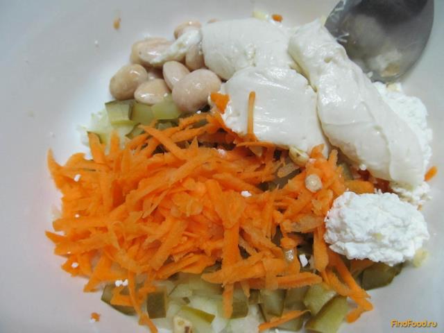 Салат с картошкой и творогом рецепт с фото 5-го шага 