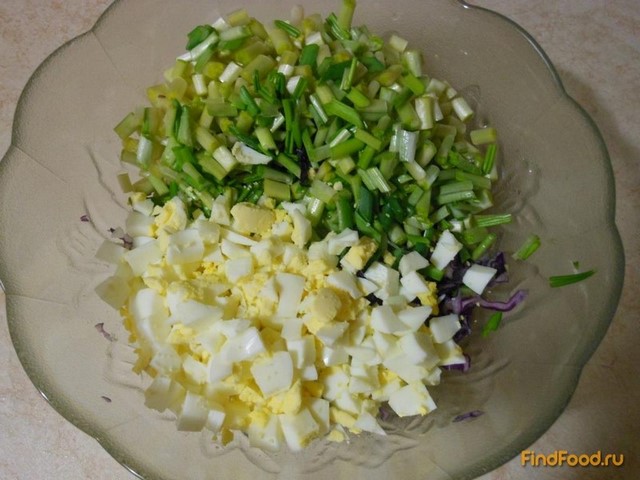 Салат с черемшой рецепт с фото 4-го шага 