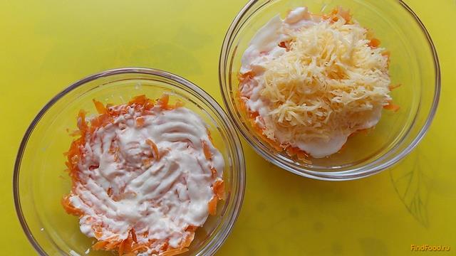 Нежный сырно-морковный салат рецепт с фото 6-го шага 