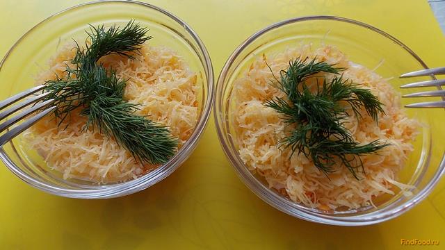 Нежный сырно-морковный салат рецепт с фото 7-го шага 