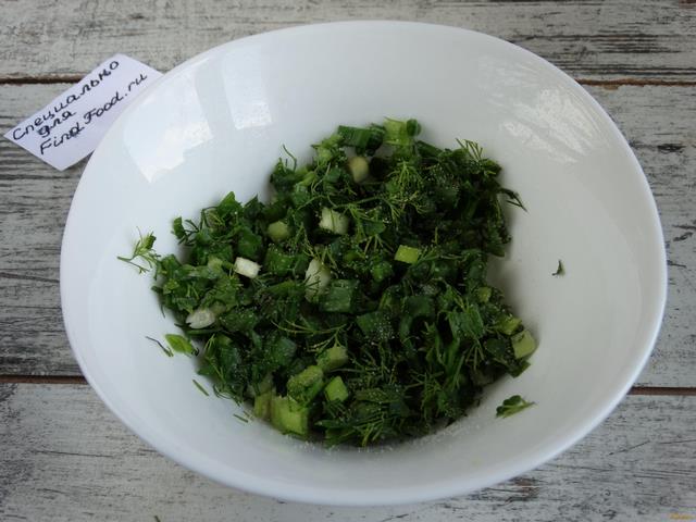 Ливанский овощной салат рецепт с фото 2-го шага 