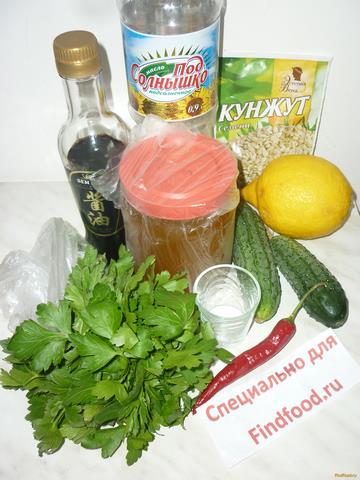 Тайский салат с огурцом рецепт с фото 1-го шага 