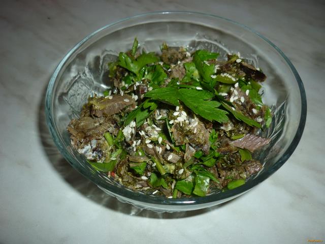 Горячий салат с уткой и щавелем по-тайски рецепт с фото 9-го шага 