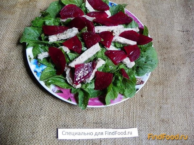 Салат из рукколы со свеклой рецепт с фото 6-го шага 