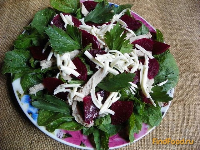 Салат из рукколы со свеклой рецепт с фото 7-го шага 