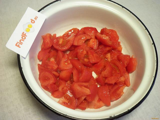 Сырный салат с помидорами рецепт с фото 3-го шага 
