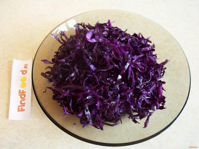 Салат из краснокочанной капусты рецепт с фото 2-го шага 