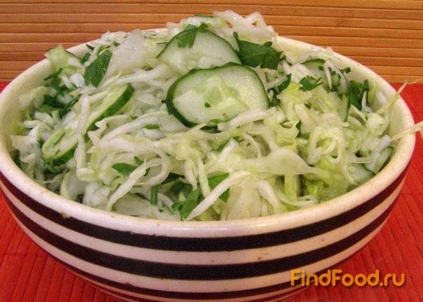 Салат из свежей капусты с огурцами рецепт с фото 7-го шага 