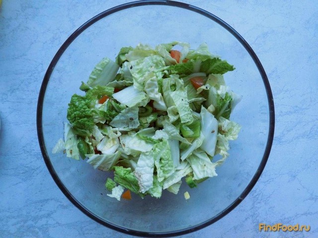 Легкий салат с авокадо рецепт с фото 7-го шага 