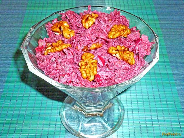 Салат из свеклы с орехами рецепт с фото 13-го шага 