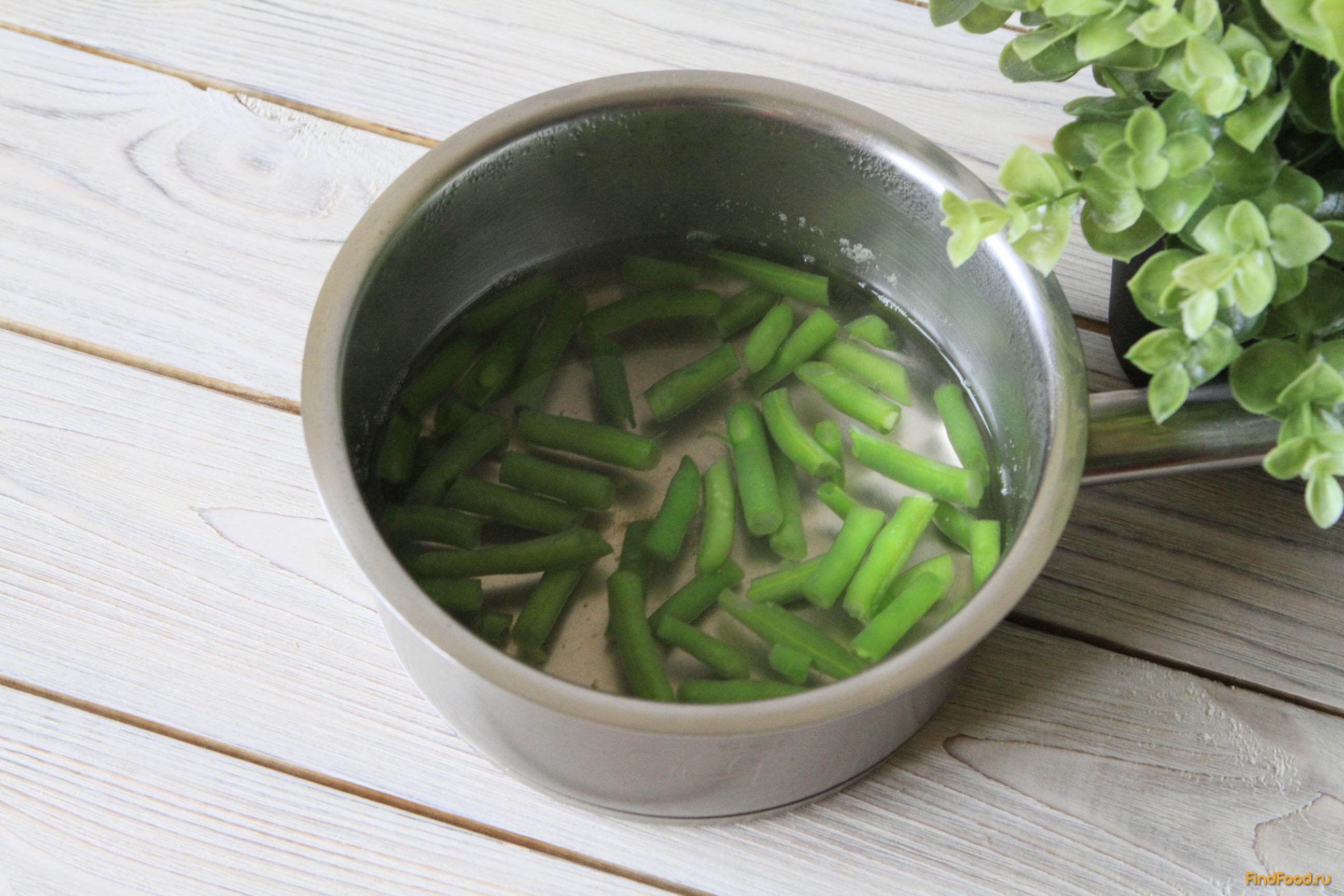 Свекольный салат с зеленой фасолью рецепт с фото 4-го шага 