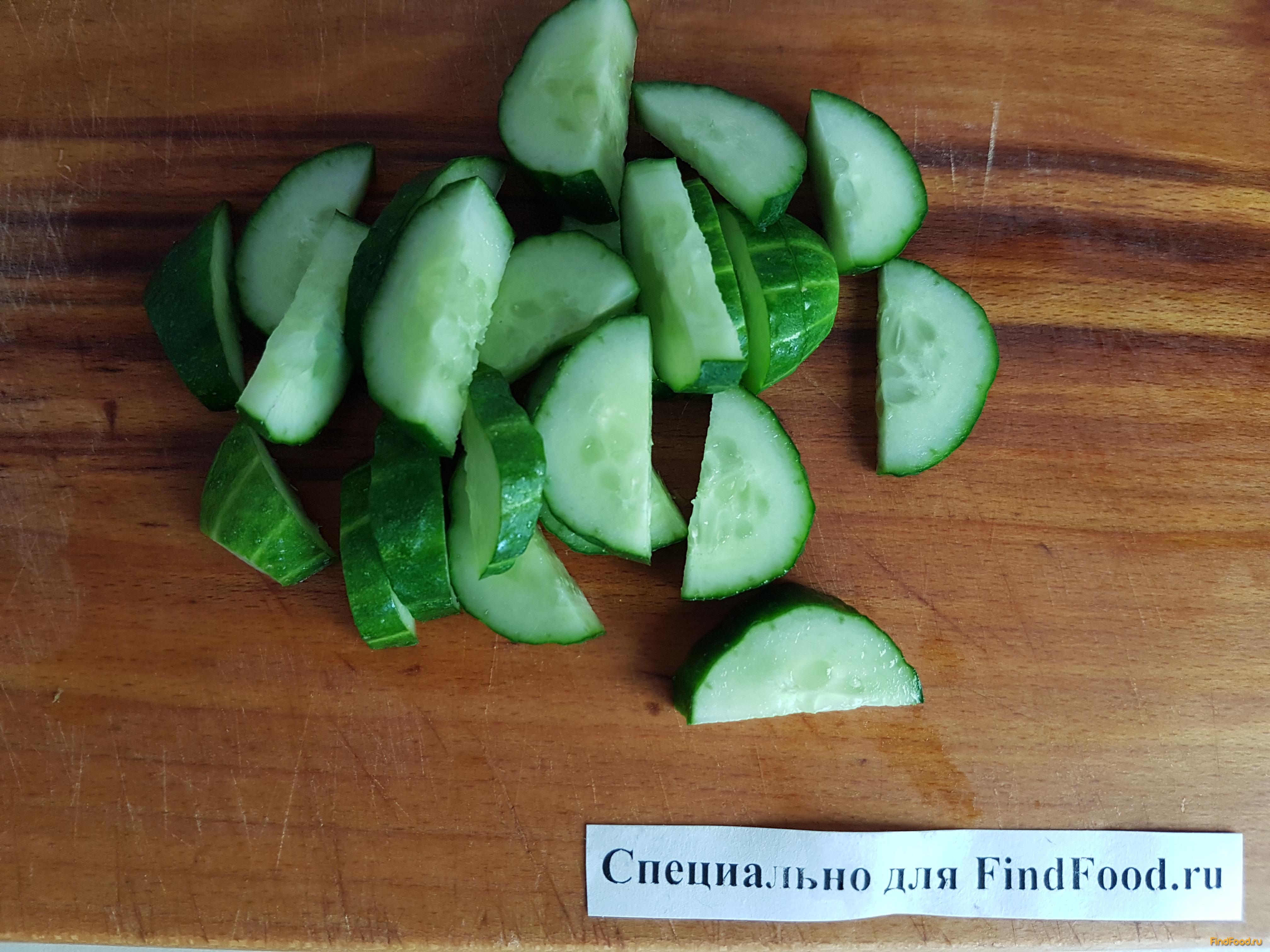 Овощной салат с тунцом рецепт с фото 3-го шага 