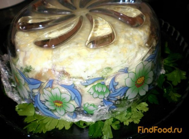 Салат Праздничный тортик рецепт с фото 11-го шага 