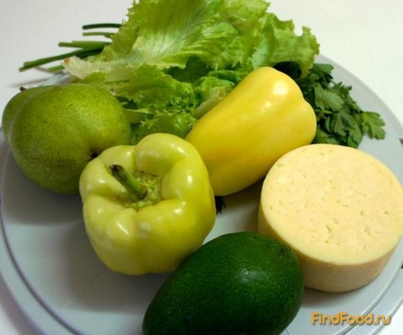 Салат с авокадо и твердым сыром рецепт с фото 1-го шага 