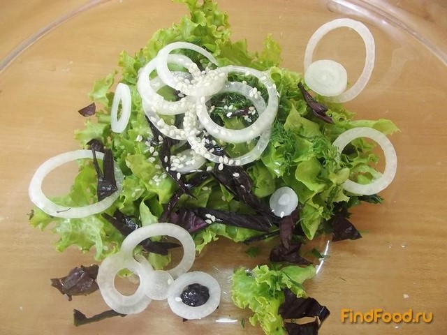 Салат из зелени по-французски рецепт с фото 6-го шага 